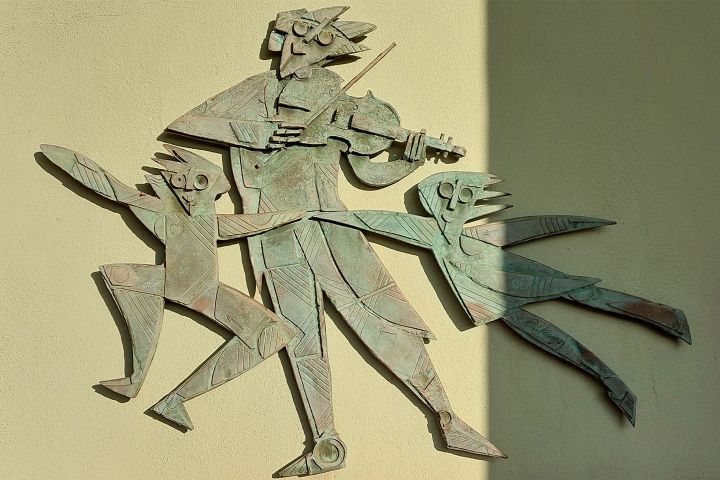 Les Bronzes d'Industrie - Kunstgießerei  - Fresques FLICKINGER im Auditorium von Hagondange
