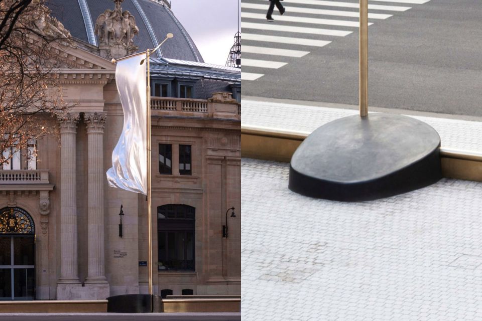 Les Bronzes d'Industrie - Art Foundry - Cupro-Aluminium flag poles, Bourse du Commerce, Paris