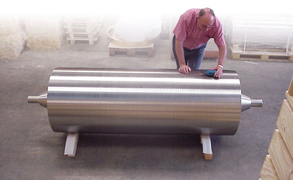 Les Bronzes d'Industrie - Fields of application - Galvanizing - Bottom roller for galvanizing line
