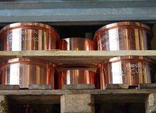 Les Bronzes d'Industrie - Schleudergussprodukte - Kupferlegierungen - Kurzschlussring aus Kupfer