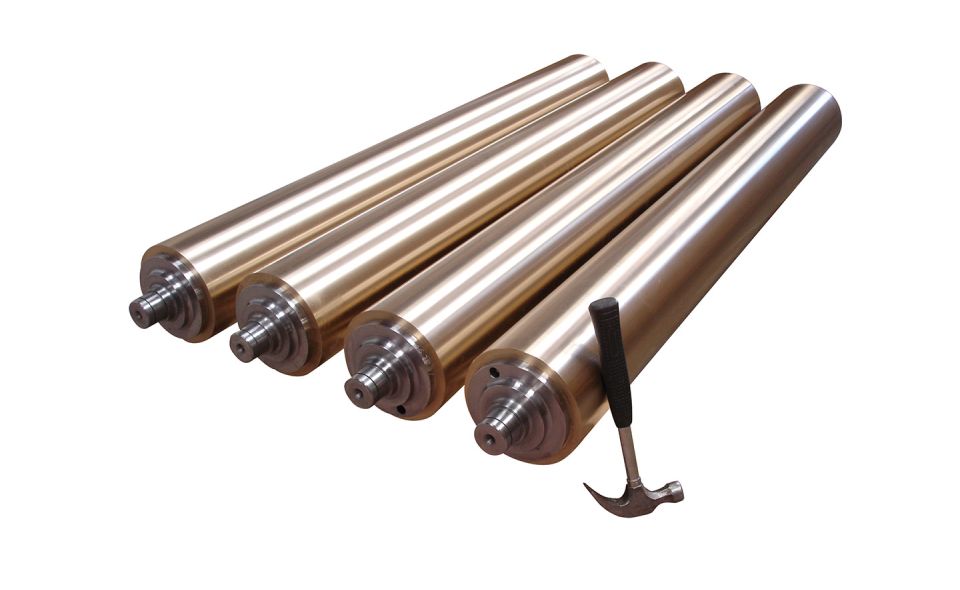 Les Bronzes d'Industrie - Anwendungsbereiche - Eisen- und Stahlindustrie / Walzen - Kaltwalzrollen für Aluminium und rostfreien Edelstahl