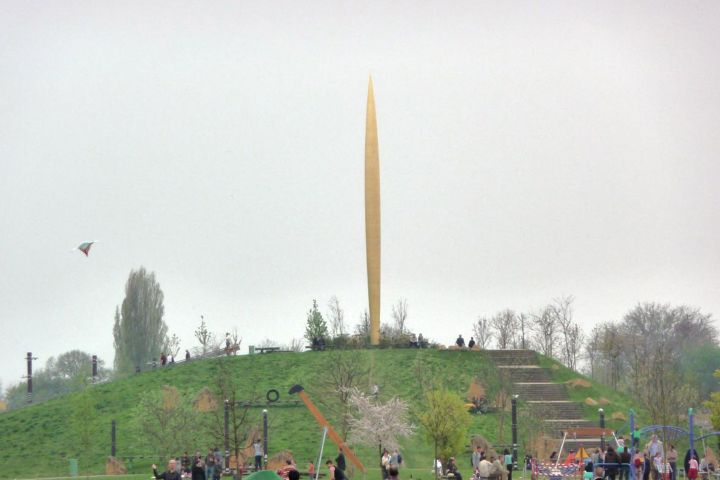 Les Bronzes d'Industrie - Kunstgießerei - Skulptur aus vergoldetem Aluminiumbronze - "Tremblement de ciel" (Himmelszittern)